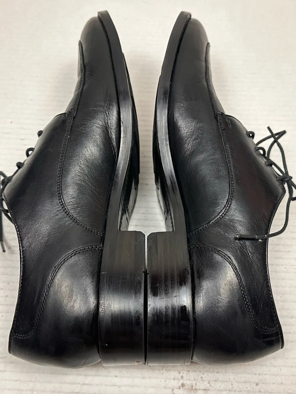 Cole Haan Men's Black Leather Lenox Hill Split Toe Derby shoes Size 9.5